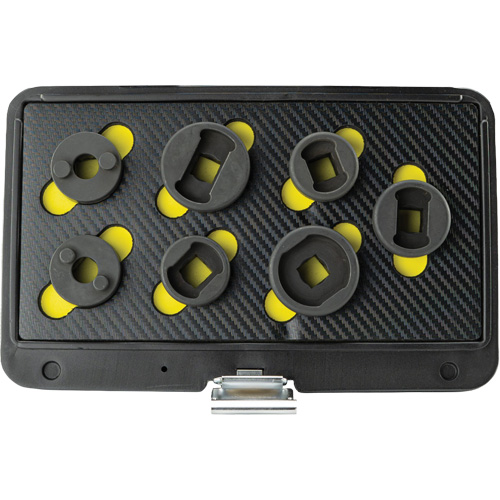 Threaded Leaf Spring Shackle Pin Remover & Installation Master Set, 7 Pieces, 1/2" Drive Size Sécurité Médic