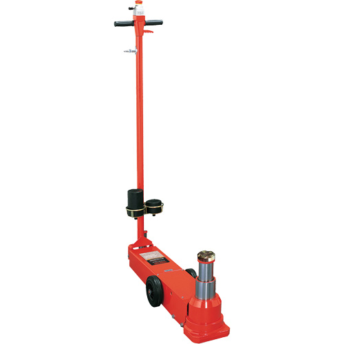Cric au sol t&eacute;lescopique, 25 tonnes/50 tonne(s), Air comprim&eacute;/hydraulique Sécurité Médic