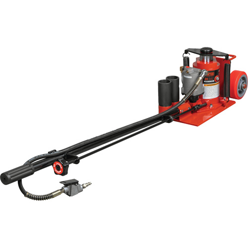 Low Height Floor Jack, 20 Ton(s) Capacity, 8-5/8" Lowered, 22-3/4" Raised, Air Hydraulic Sécurité Médic