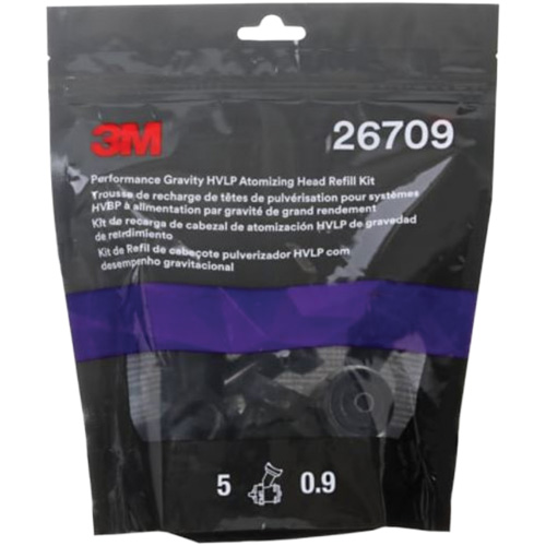 Performance Gravity HVLP Atomizing Head Refill Kit Sécurité Médic