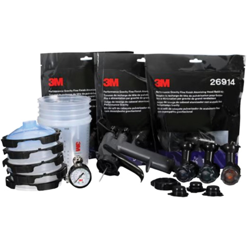 Performance Fine Finish Spray Gun System with PPS Cups, 13 CFM, 29 PSI Sécurité Médic
