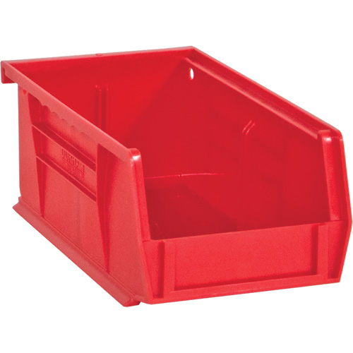 Hook-On Bins, 4" W x 3" H x 7" D, Red, 10 lbs. Capacity Sécurité Médic