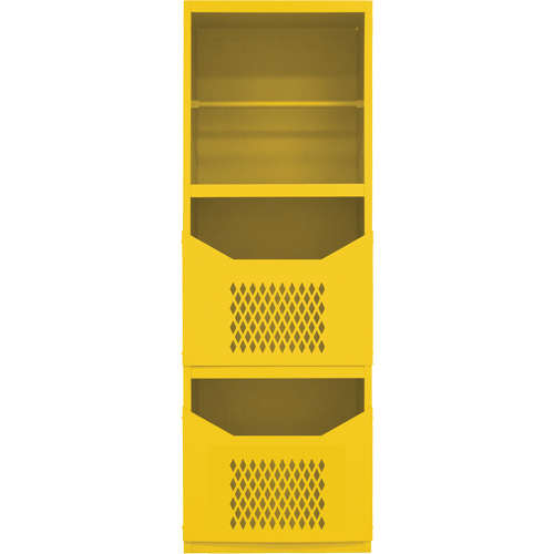 Spill Control Cabinet, 1 Shelves, 72" H x 24" W x 24" D, Steel, Yellow Sécurité Médic