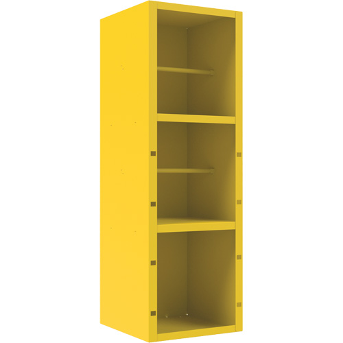 Spill Control Cabinet, 1 Shelves, 72" H x 24" W x 24" D, Steel, Yellow Sécurité Médic
