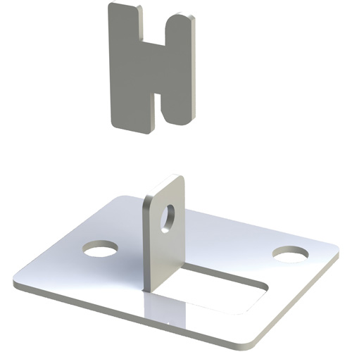 Interlok Boltless Shelving Foot Plate Sécurité Médic