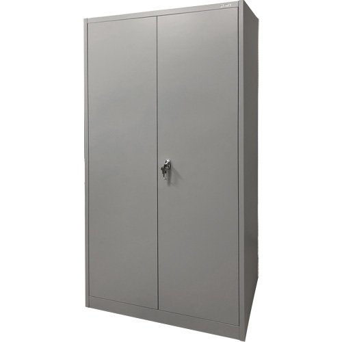 Storage Cabinet, Steel, 4 Shelves, 78" H x 36" W x 24" D, Grey Sécurité Médic