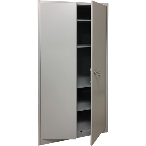 Storage Cabinet, Steel, 4 Shelves, 78" H x 36" W x 24" D, Grey Sécurité Médic