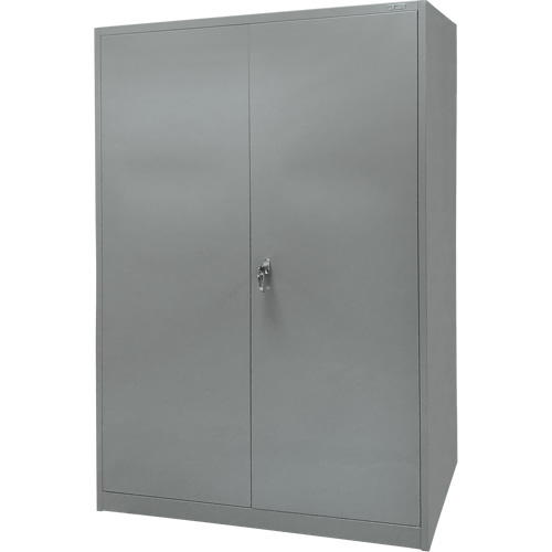 Storage Cabinet, Steel, 4 Shelves, 78" H x 48" W x 24" D, Grey Sécurité Médic