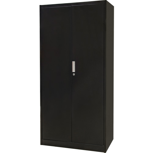 Combination Storage Cabinet, 36" W x 18" D x 72" H, Black Sécurité Médic