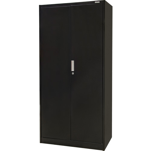 Hi-Boy Storage Cabinet, Steel, 4 Shelves, 72" H x 36" W x 18" D, Black Sécurité Médic