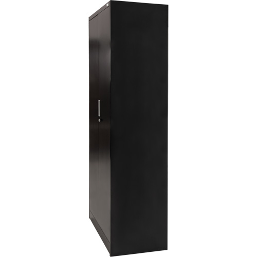 Hi-Boy Storage Cabinet, Steel, 4 Shelves, 72" H x 36" W x 18" D, Black Sécurité Médic