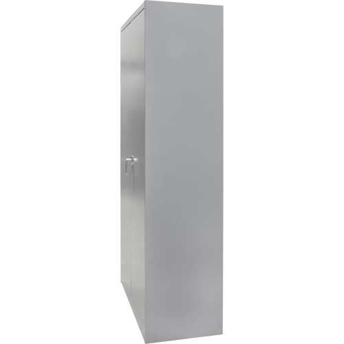 Armoire garde-robe, Acier, 36" la x 18" p x 72" h, Gris Sécurité Médic