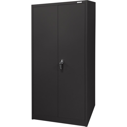 Storage Cabinet, Steel, 4 Shelves, 66" H x 30" W x 15" D, Black Sécurité Médic