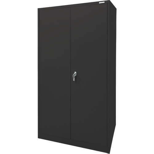 Storage Cabinet, Steel, 4 Shelves, 78" H x 36" W x 24" D, Black Sécurité Médic