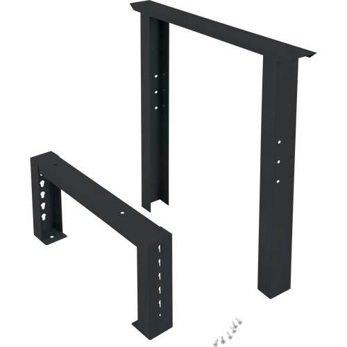 Pattes d'&eacute;tabli pour service industriel, Acier, 24" p x 34" h, Simple Sécurité Médic