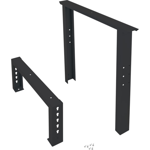 Industrial Duty Leg for Workbench, Steel, 30" D x 34" H, Single Sécurité Médic