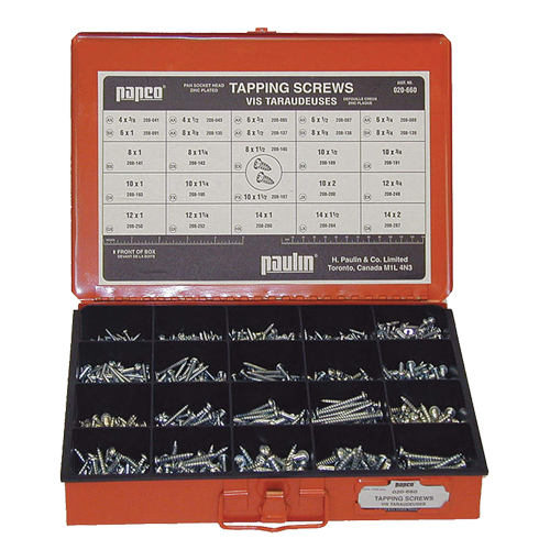 Pan Socket Tapping Screws Assortment Sécurité Médic
