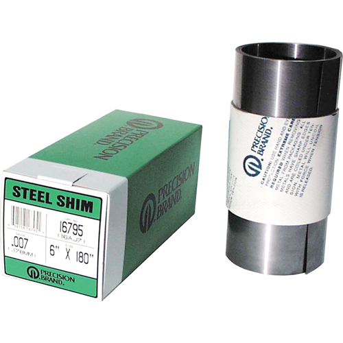 Shim Stock Rolls & Sheets, 0.025" Thickness, Steel Sécurité Médic