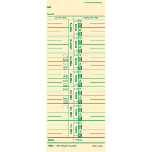 Cartes de temps Sécurité Médic
