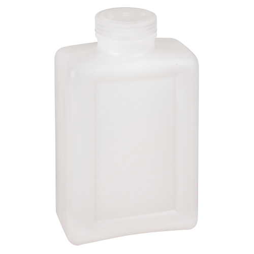 Easy-Grip Space-Saver Bottles, Rectangular, 64 oz., Plastic Sécurité Médic