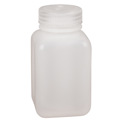 Bouteilles peu encombrantes &agrave; prise facile, Carr&eacute;e, 8 oz, Plastique Sécurité Médic