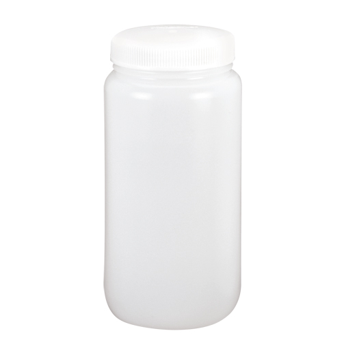 Wide-Mouth Bottles, Round, 1 gal., Plastic Sécurité Médic