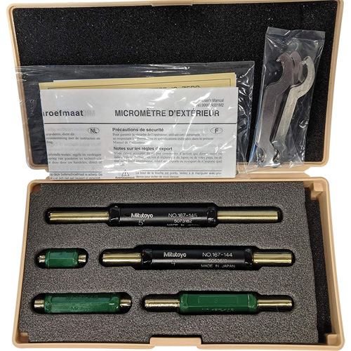 5-Piece Micrometer Pin Setting Standard Set Sécurité Médic