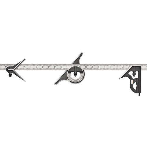 Combination Square , 4 pcs., Steel Sécurité Médic
