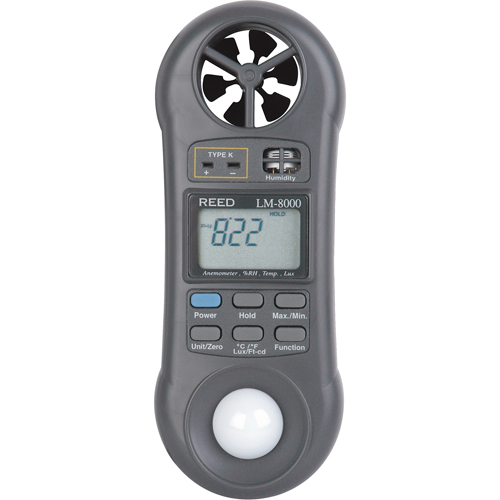 Thermo-an&eacute;mom&egrave;tres, Sans enregistrement des donn&eacute;es, Gamme de v&eacute;locit&eacute; d'air de 0,2 - 30,0 m/sec Sécurité Médic