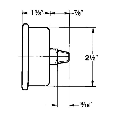 Manom&egrave;tres,  2-1/2", 30" Hg-0" Vac, Fixation inf&eacute;rieure, Analogique rempli de liquide Sécurité Médic