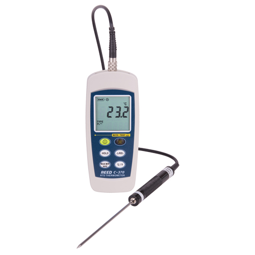 Thermom&egrave;tre RTD avec certificat de calibration, Contact, Num&eacute;rique, -148-572°F (-100-300°C) Sécurité Médic