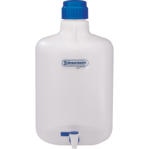 Bonbonne en polypropyl&egrave;ne robuste, Capacit&eacute; de 10 L Sécurité Médic