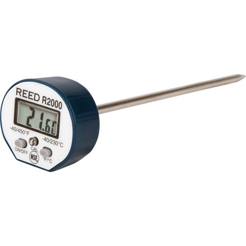 Thermom&egrave;tre, Contact, Num&eacute;rique, -40-450°F (-40-230°C) Sécurité Médic