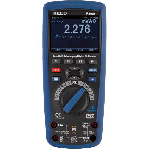 True RMS Industrial Multimeter, AC/DC Voltage, AC/DC Current Sécurité Médic