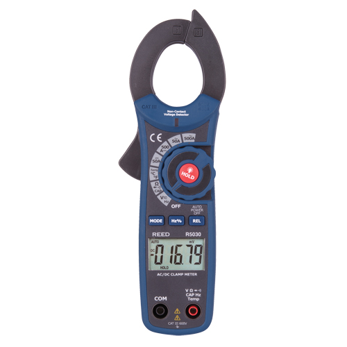 True RMS AC/DC Clamp Meter with Calibration Certificate, AC/DC Voltage, AC/DC Current Sécurité Médic