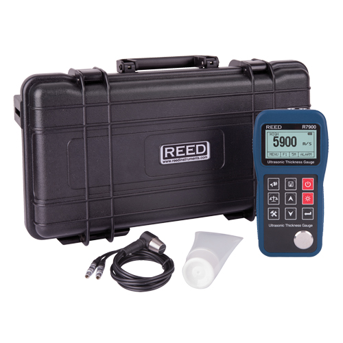 Ultrasonic Thickness Gauge, Digital Display, Ultrasound, 0.03" - 15.7" (0.65 mm - 400 mm) Range Sécurité Médic