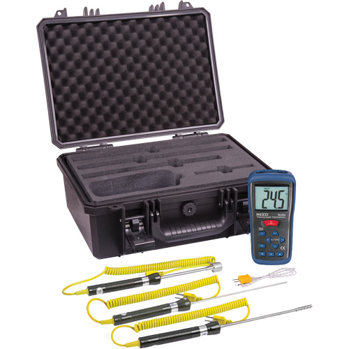 Ensemble de thermom&egrave;tre &agrave; thermocouple, Contact, Num&eacute;rique, -58-2000°F (-50-1300°C) Sécurité Médic