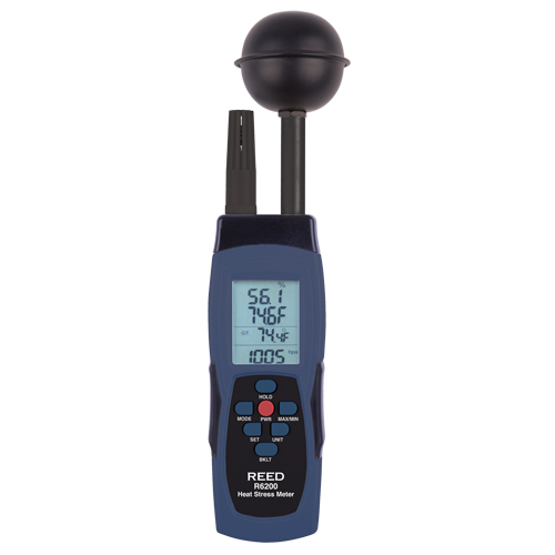 Compteur de contrainte thermique au thermom&egrave;tre-globe mouill&eacute; (WBGT) Sécurité Médic