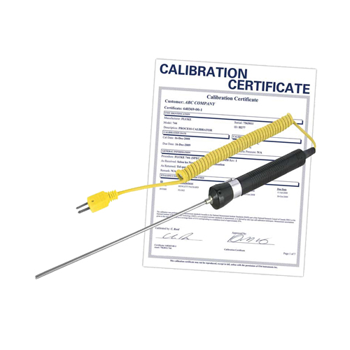 Immersion Thermocouple Probe with Calibration Certificate, 600 °C (1112°F) Max. Temp. Sécurité Médic