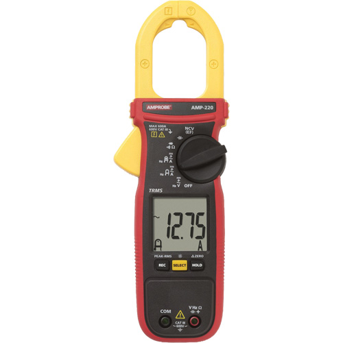AMP-220 TRMS Clamp Meter, AC/DC Voltage, AC/DC Current Sécurité Médic