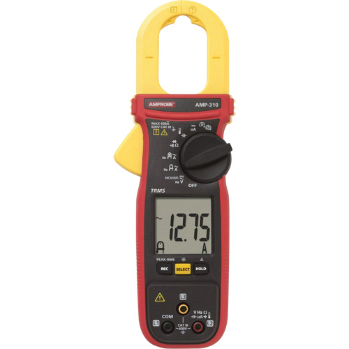 AMP-310 Motor Maintenance TRMS Clamp Meter, AC/DC Voltage, AC Current Sécurité Médic