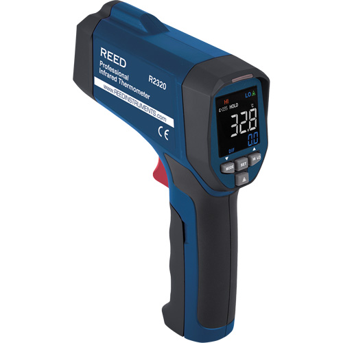 Thermom&egrave;tre &agrave; infrarouge professionnel, -26 - 1472° F ( -32 - 800° C ), 30:1, &eacute;missivit&eacute; Ajustable Sécurité Médic