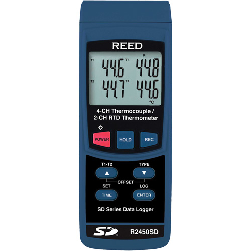 Thermom&egrave;tre thermocouple avec enregistreur de donn&eacute;es Sécurité Médic