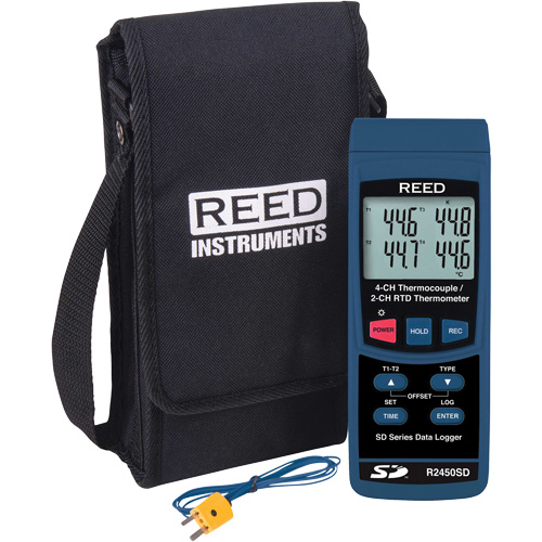 Thermom&egrave;tre thermocouple avec enregistreur de donn&eacute;es Sécurité Médic