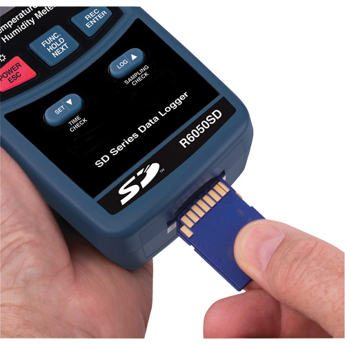 Data Logging Thermo-Hygrometer, 5% - 95% RH, 32° - 122° F ( 0° - 50°C ) Sécurité Médic