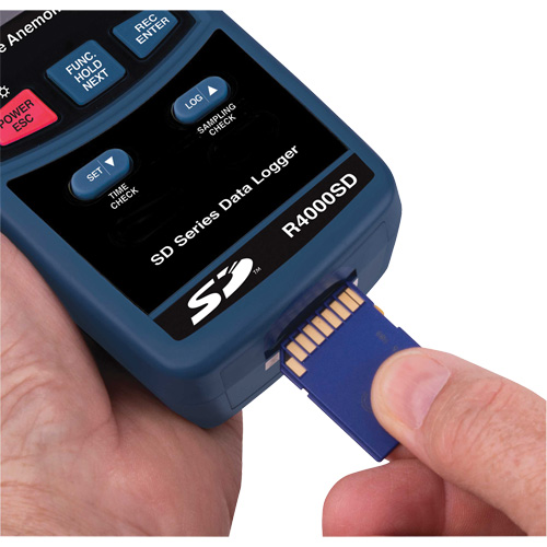 Thermo-Anemometer, Data Logging, 0.4 - 30 m/sec Air Velocity Range Sécurité Médic
