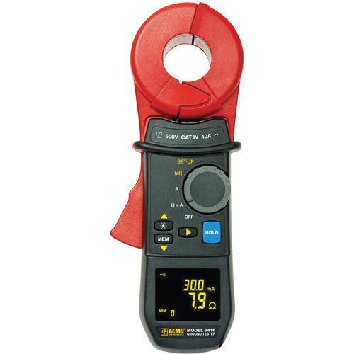 Clamp-On Ground Resistance Tester Sécurité Médic