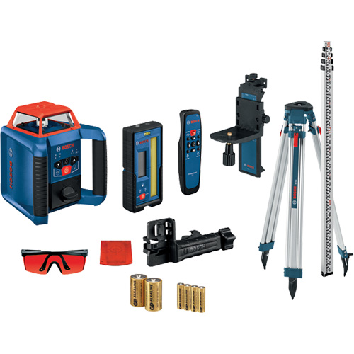 Revolve2000 Self-Leveling Horizontal/Vertical Rotary Laser Kit, 2000' (609.6 m), 670 Nm Sécurité Médic