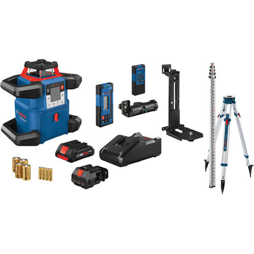 Revolve4000 Connected Self-Leveling Horizontal/Vertical Rotary Laser Kit, 4000' (1219.2 m), 635 Nm Sécurité Médic