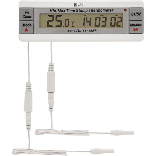 Thermom&egrave;tre pour vaccins, Contact, Num&eacute;rique, -50-70°F (-58-158°C) Sécurité Médic